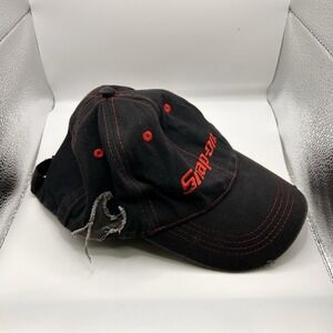 Vintage Y2K Snap On Tools Hat Cap Black Distressed Strapback  Mechanic Repair
